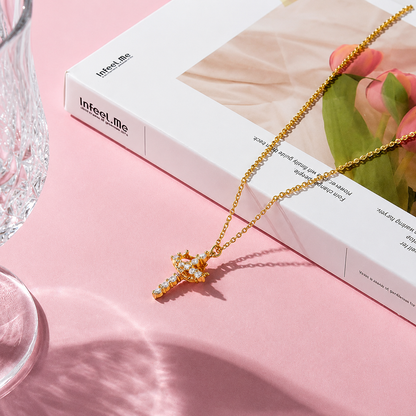 Cross & Crown Necklace