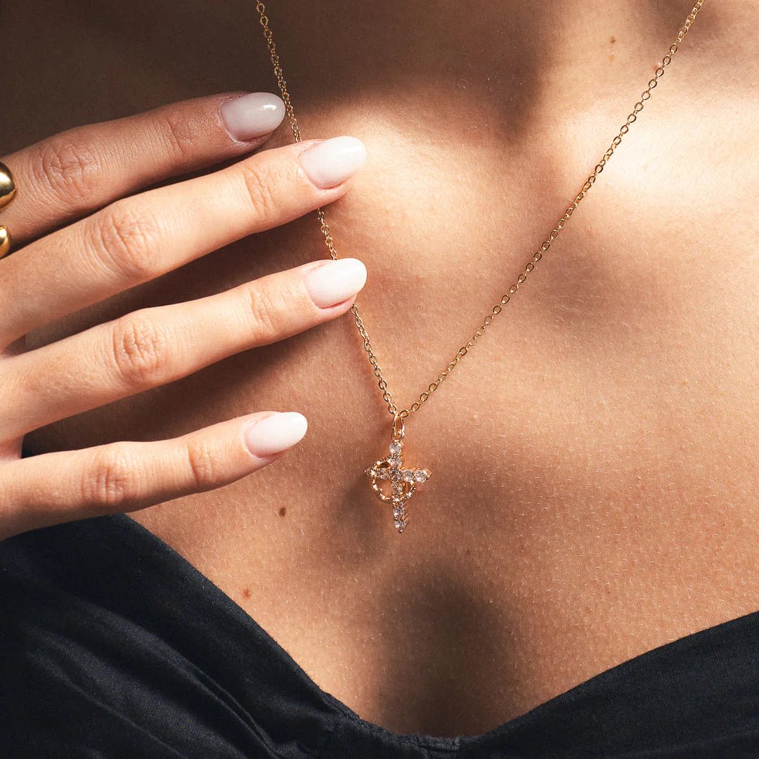 Cross & Crown Necklace